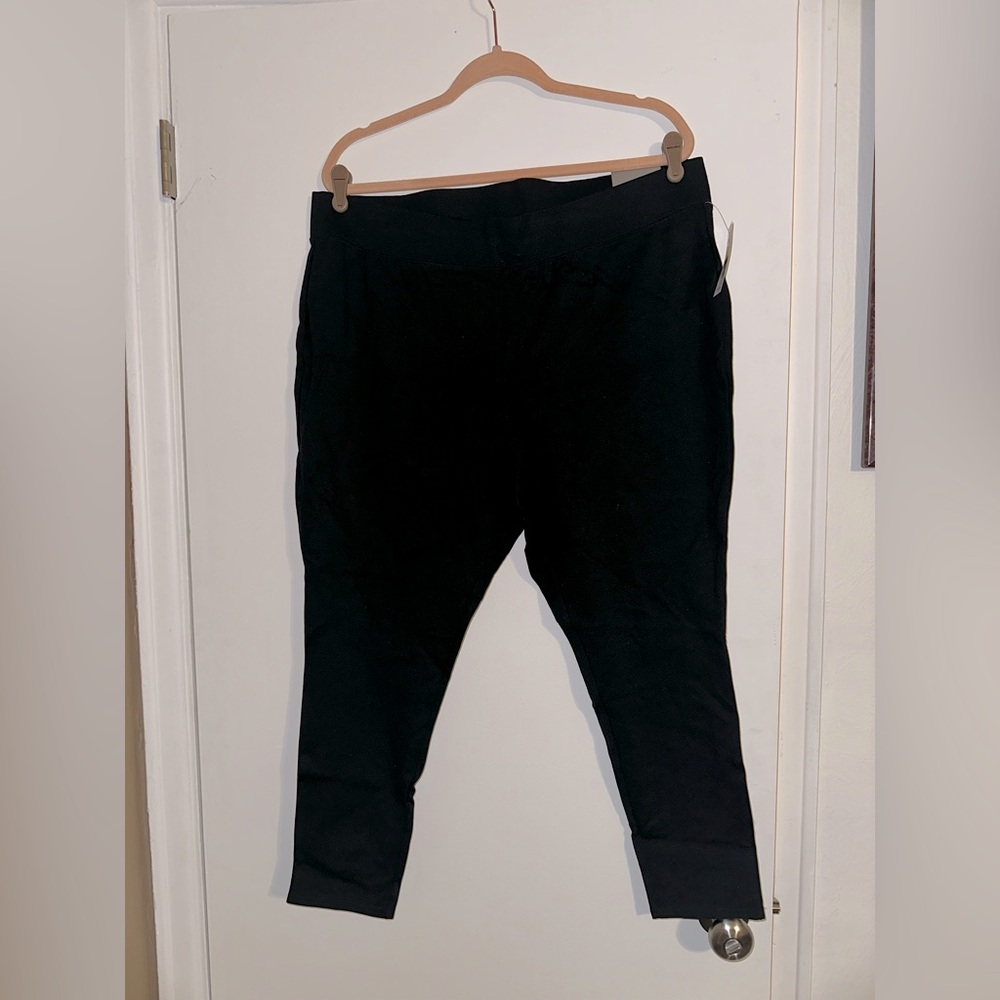 Catherines Black Dress Pants Slim Fit